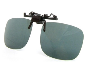 사각 편광렌즈 클립선글라스 안경착용자 탈부착용  큰사이즈