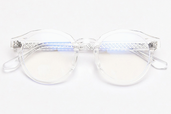 동그란 다각형 뿔테 투명안경테 블루라이트 차단 안경 C2809